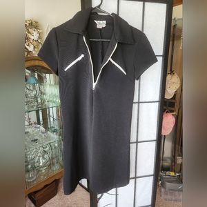 Black short sleeve dress